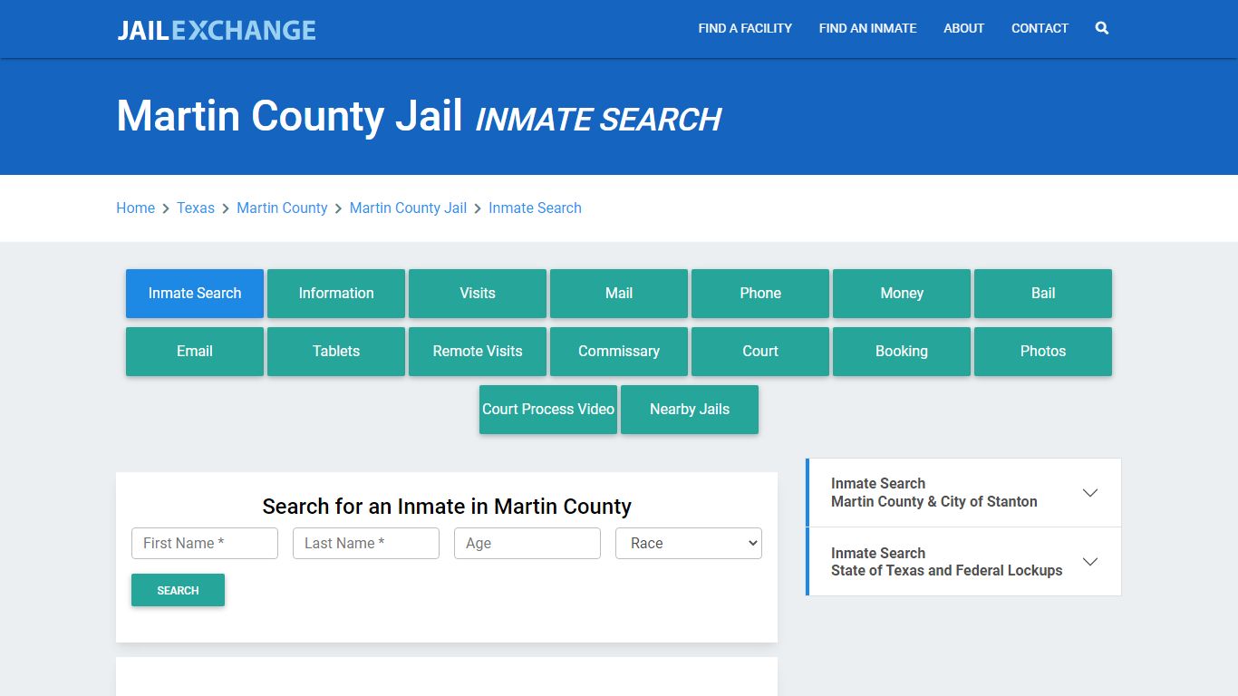 Martin County Jail, TX Inmate Search: Roster & Mugshots