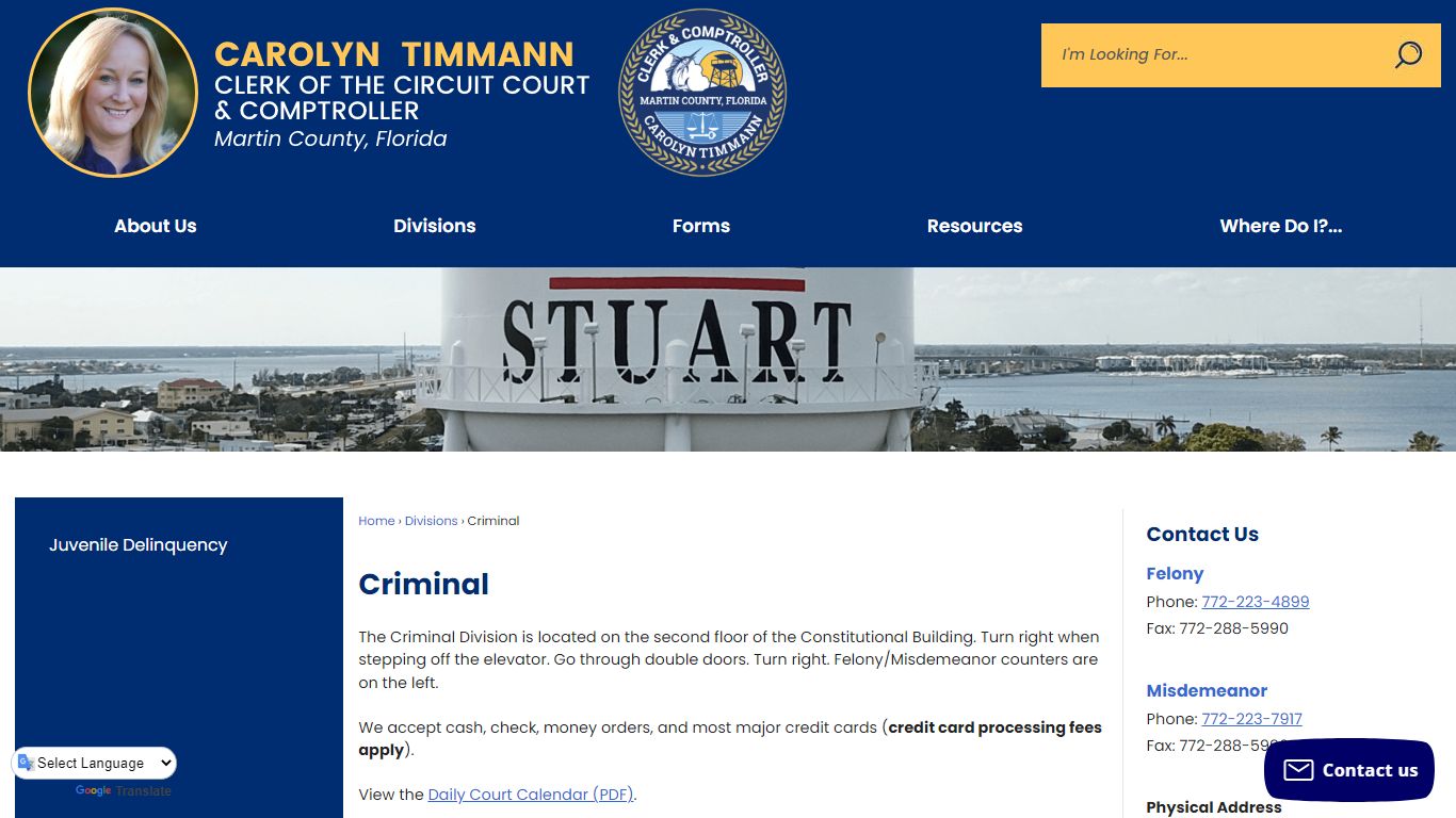 Criminal | Martin County Clerk - martinclerk.com